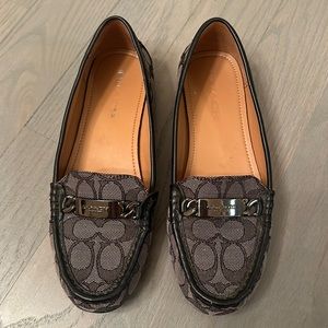 Coach black flats